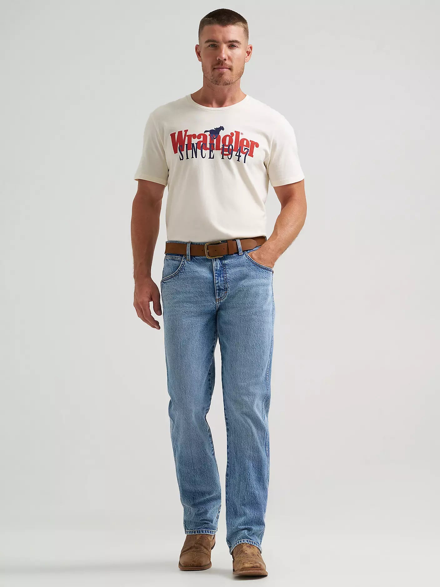 MEN'S WRANGLER RETRO SLIM FIT STRAIGHT LEG JEAN